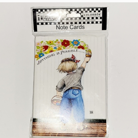 Mary Englebreit, Set of Two Blank Card Packs and One Magnetic Note Pad, New - Picture 2 of 7